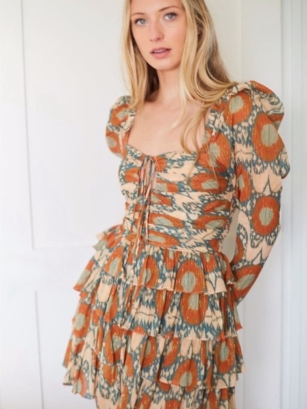 (135) NEW Ulla Johnson Naiya Dress Nimbus 8